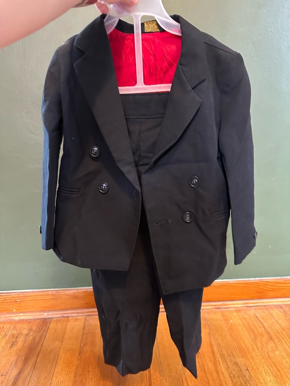 Classic Black Kids Matching Suit Set - Brand Unspecified